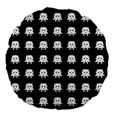 Emoji Baby Vampires Pattern Large 18  Premium Round Cushions by dflcprints