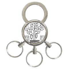 Seal Of Indian State Of Bihar  3-ring Key Chains by abbeyz71