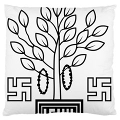 Seal Of Indian State Of Bihar Standard Flano Cushion Case (one Side) by abbeyz71