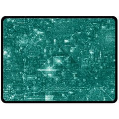 /r/place Emerald Fleece Blanket (large)  by rplace