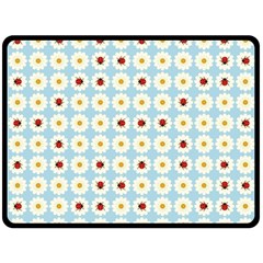 Ladybugs Pattern Fleece Blanket (Large) 