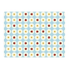 Ladybugs Pattern Double Sided Flano Blanket (Mini) 