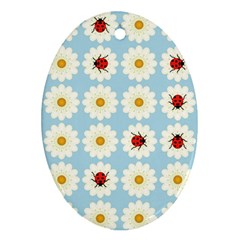 Ladybugs Pattern Ornament (oval) by linceazul