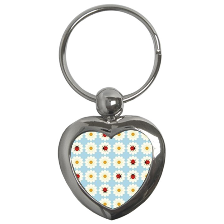 Ladybugs Pattern Key Chains (Heart) 