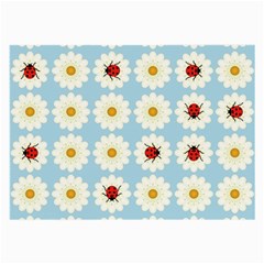 Ladybugs Pattern Large Glasses Cloth (2-side) by linceazul