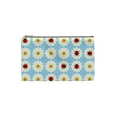 Ladybugs Pattern Cosmetic Bag (small)  by linceazul