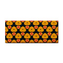 Yellow Pink Shapes Pattern         Hand Towel by LalyLauraFLM