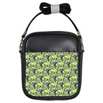 Black and yellow pattern Girls Sling Bags Front