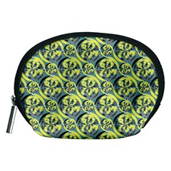 Black And Yellow Pattern Accessory Pouches (medium)  by linceazul