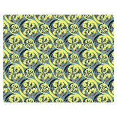 Black And Yellow Pattern Double Sided Flano Blanket (medium)  by linceazul