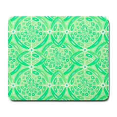 Kiwi Green Geometric Large Mousepads by linceazul