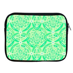 Kiwi Green Geometric Apple Ipad 2/3/4 Zipper Cases by linceazul