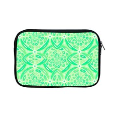 Kiwi Green Geometric Apple Ipad Mini Zipper Cases by linceazul