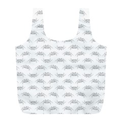 Pop Art Style Crabs Motif Pattern Blob Full Print Recycle Bags (L) 