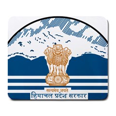 Seal Of Indian Sate Of Himachal Pradesh Large Mousepads by abbeyz71