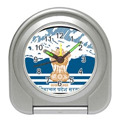 Seal Of Indian Sate Of Himachal Pradesh Travel Alarm Clocks by abbeyz71
