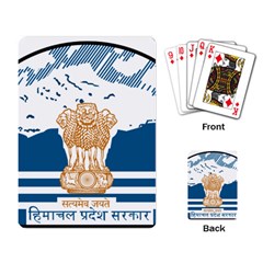 Seal Of Indian Sate Of Himachal Pradesh Playing Card by abbeyz71