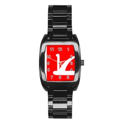 Flag Of Indian State Of Jammu And Kashmir  Stainless Steel Barrel Watch by abbeyz71