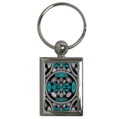 Geometric Arabesque Key Chains (rectangle)  by linceazul