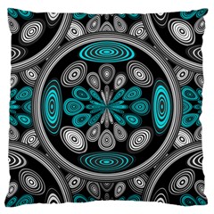 Geometric Arabesque Large Cushion Case (one Side) by linceazul