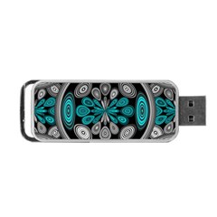 Geometric Arabesque Portable Usb Flash (one Side) by linceazul