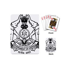 Seal Of Indian State Of Kerala Playing Cards (mini)  by abbeyz71