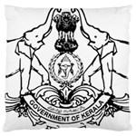 Seal of Indian State of Kerala Standard Flano Cushion Case (One Side) Front