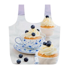 Blueberry Cupcakes Full Print Recycle Bags (l)  by Coelfen