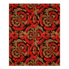 Red And Brown Pattern Shower Curtain 60  X 72  (medium)  by linceazul