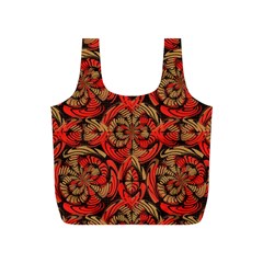 Red And Brown Pattern Full Print Recycle Bags (s)  by linceazul