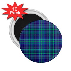 Plaid Design 2 25  Magnets (10 Pack)  by Valentinaart