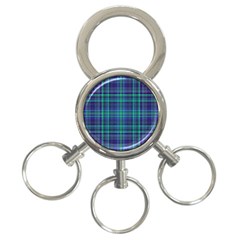 Plaid Design 3-ring Key Chains by Valentinaart