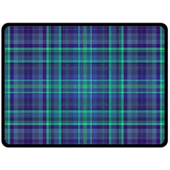 Plaid Design Fleece Blanket (large)  by Valentinaart