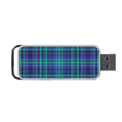 Plaid Design Portable Usb Flash (two Sides) by Valentinaart