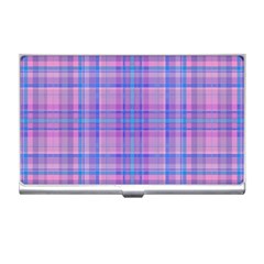 Plaid Design Business Card Holders by Valentinaart