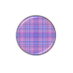 Plaid Design Hat Clip Ball Marker (4 Pack)