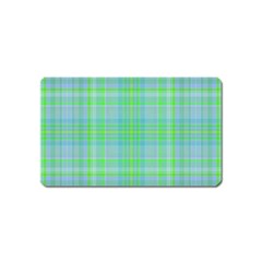 Plaid design Magnet (Name Card)