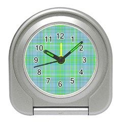 Plaid design Travel Alarm Clocks