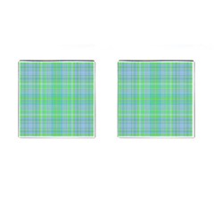 Plaid design Cufflinks (Square)