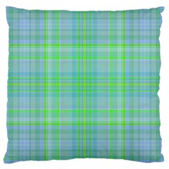 Plaid design Large Cushion Case (One Side)