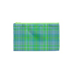 Plaid Design Cosmetic Bag (xs) by Valentinaart