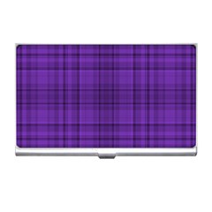 Plaid Design Business Card Holders