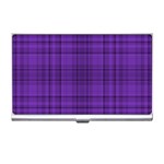 Plaid design Business Card Holders Front