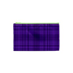 Plaid Design Cosmetic Bag (xs) by Valentinaart