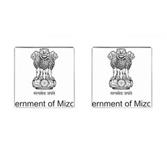 Seal Of Indian State Of Mizoram Cufflinks (square) by abbeyz71