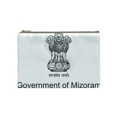 Seal Of Indian State Of Mizoram Cosmetic Bag (medium)  by abbeyz71