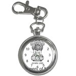 Seal of Indian State of Mizoram Key Chain Watches Front