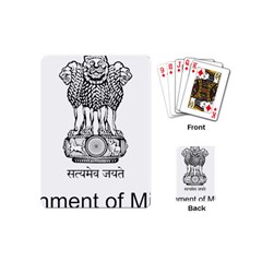 Seal Of Indian State Of Mizoram Playing Cards (mini)  by abbeyz71