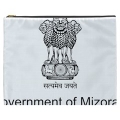 Seal Of Indian State Of Mizoram Cosmetic Bag (xxxl)  by abbeyz71