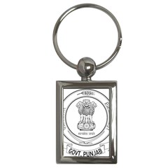 Seal Of Indian State Of Punjab Key Chains (rectangle)  by abbeyz71